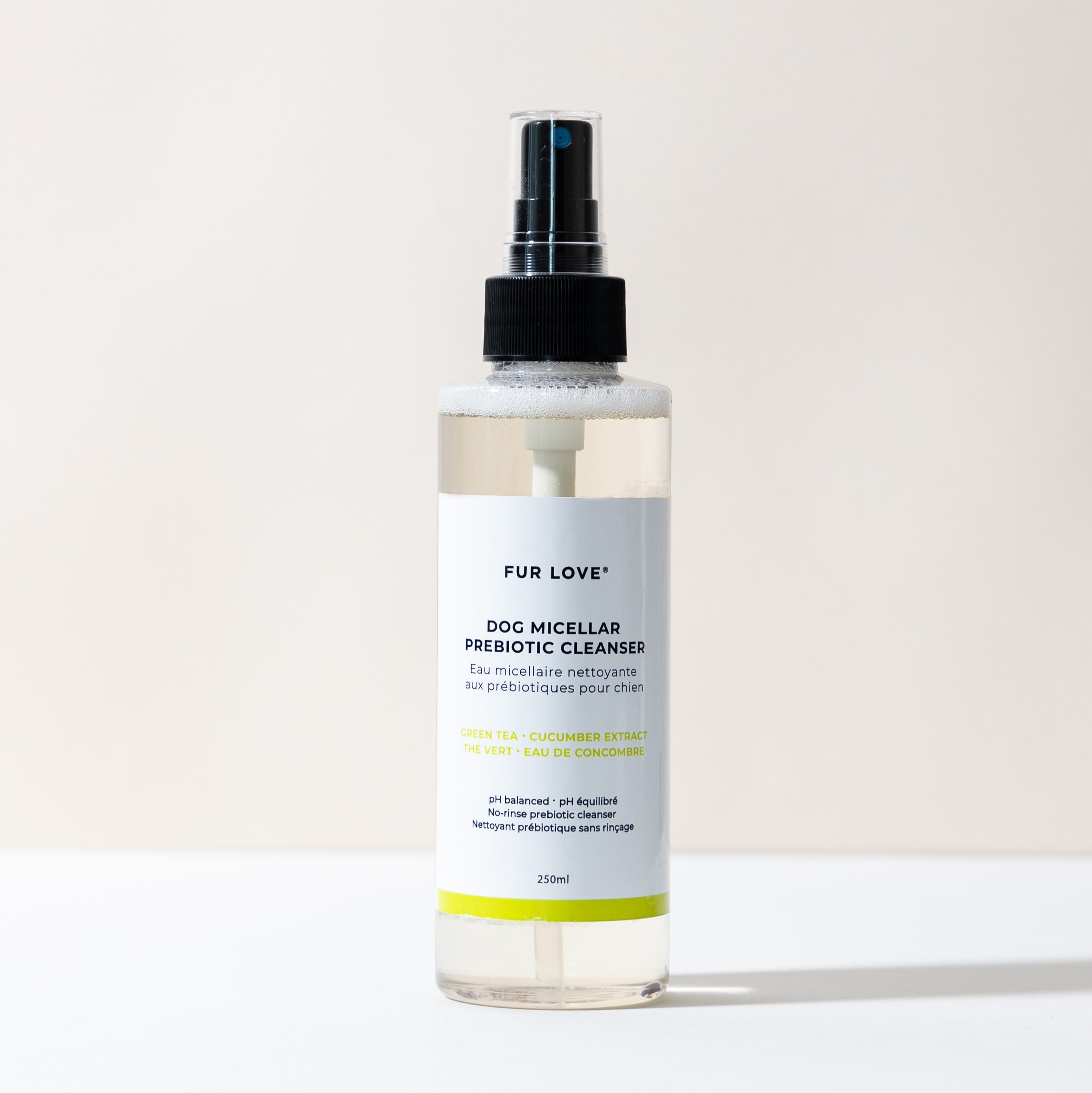 Eau Micellaire sans rinçage pour chien - Prébiotiques & Aloe Vera