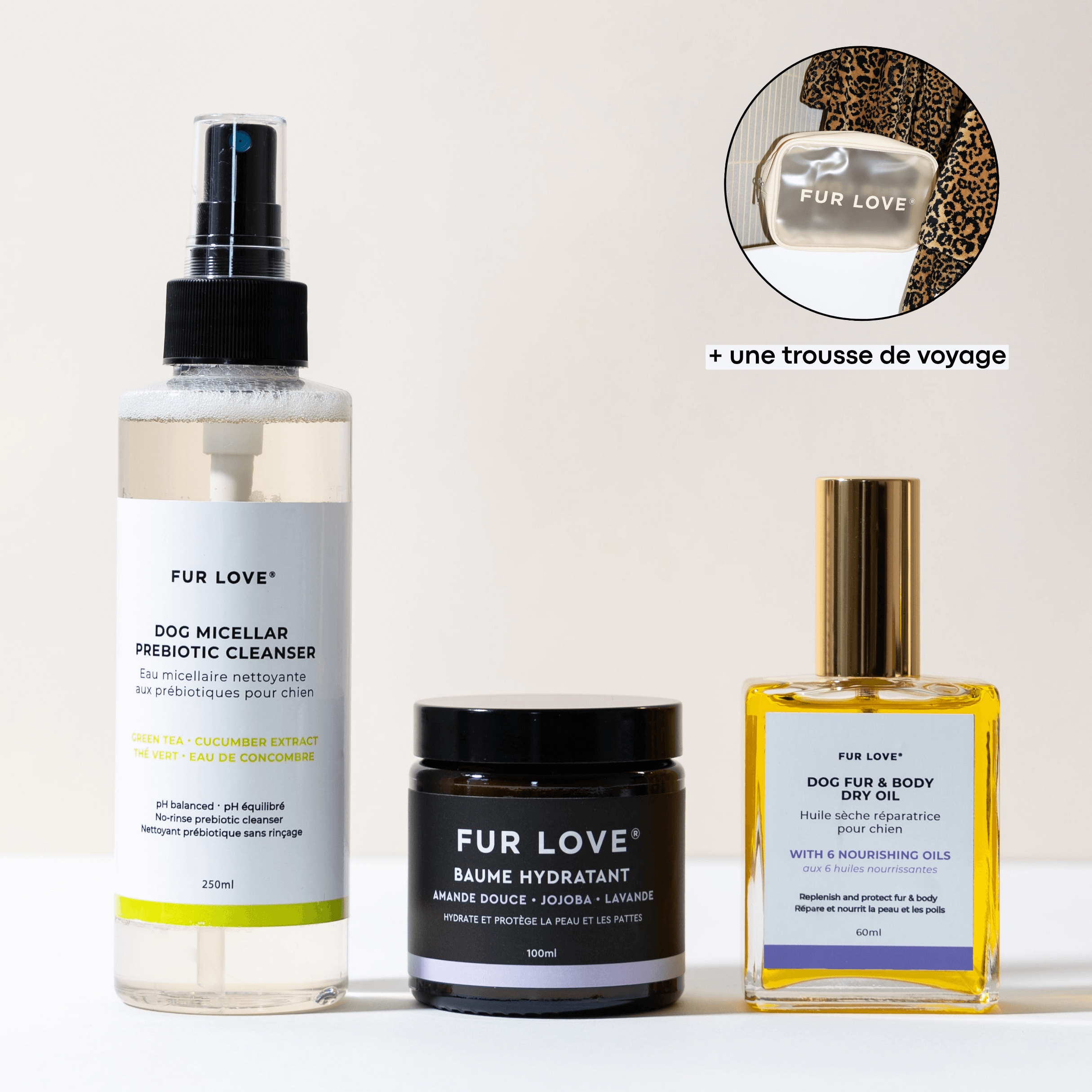 Kit de soins spécial voyage - Sans rinçage