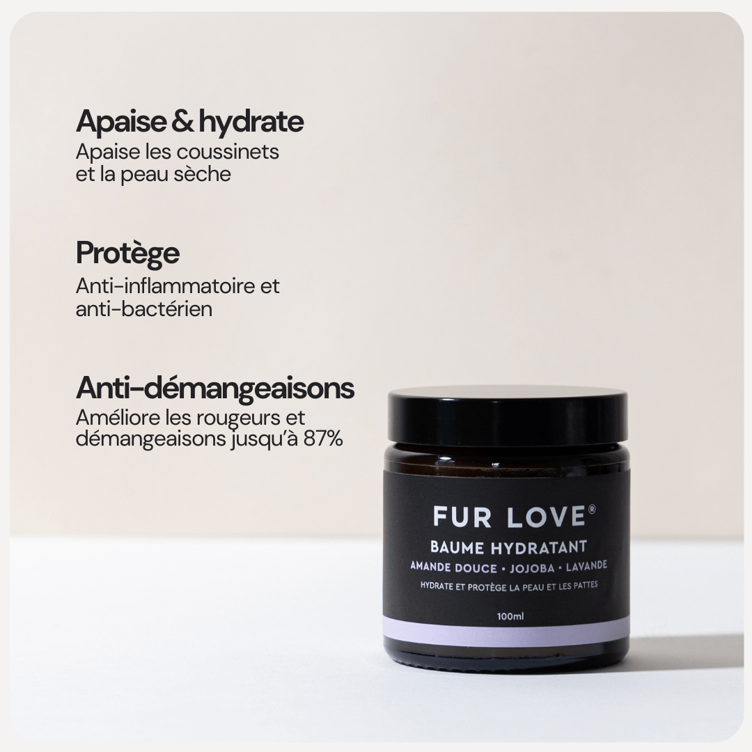 Baume hydratant zones sèches pour chien – Cire d’Abeille & Huiles Apaisantes