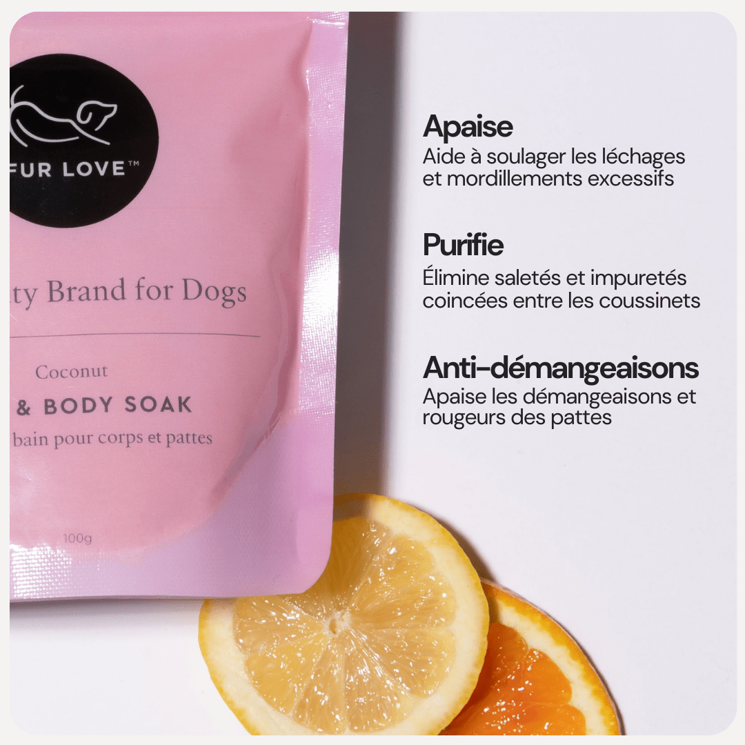 Poudre de bain apaisante – Spécial pattes irritées